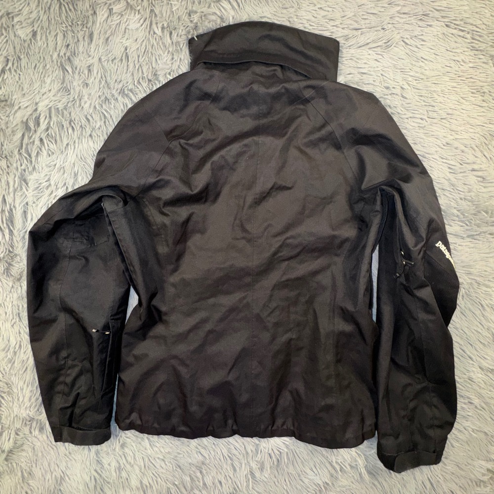 Patagonia H2No Black Waterproof SoftShell Jacket Womens Small Ski Snowboard Coat - Picture 11 of 13